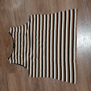 (XL) Talbots Striped Classic Fit Tank Top Outdoor Leisure Comfortable Relaxed